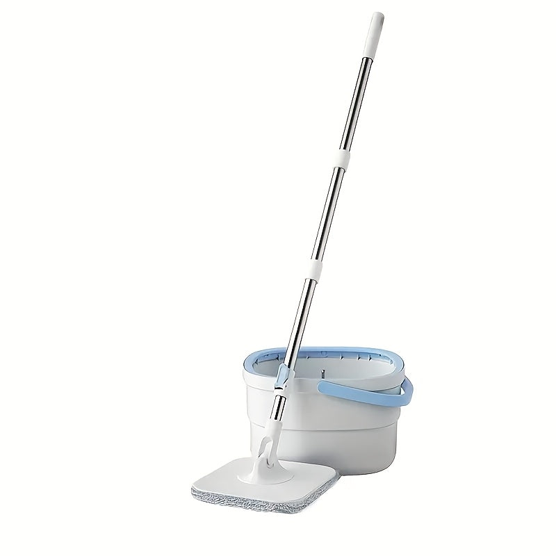 Wet Dry Spin Mop Set with 2 Microfiber Mop Pads