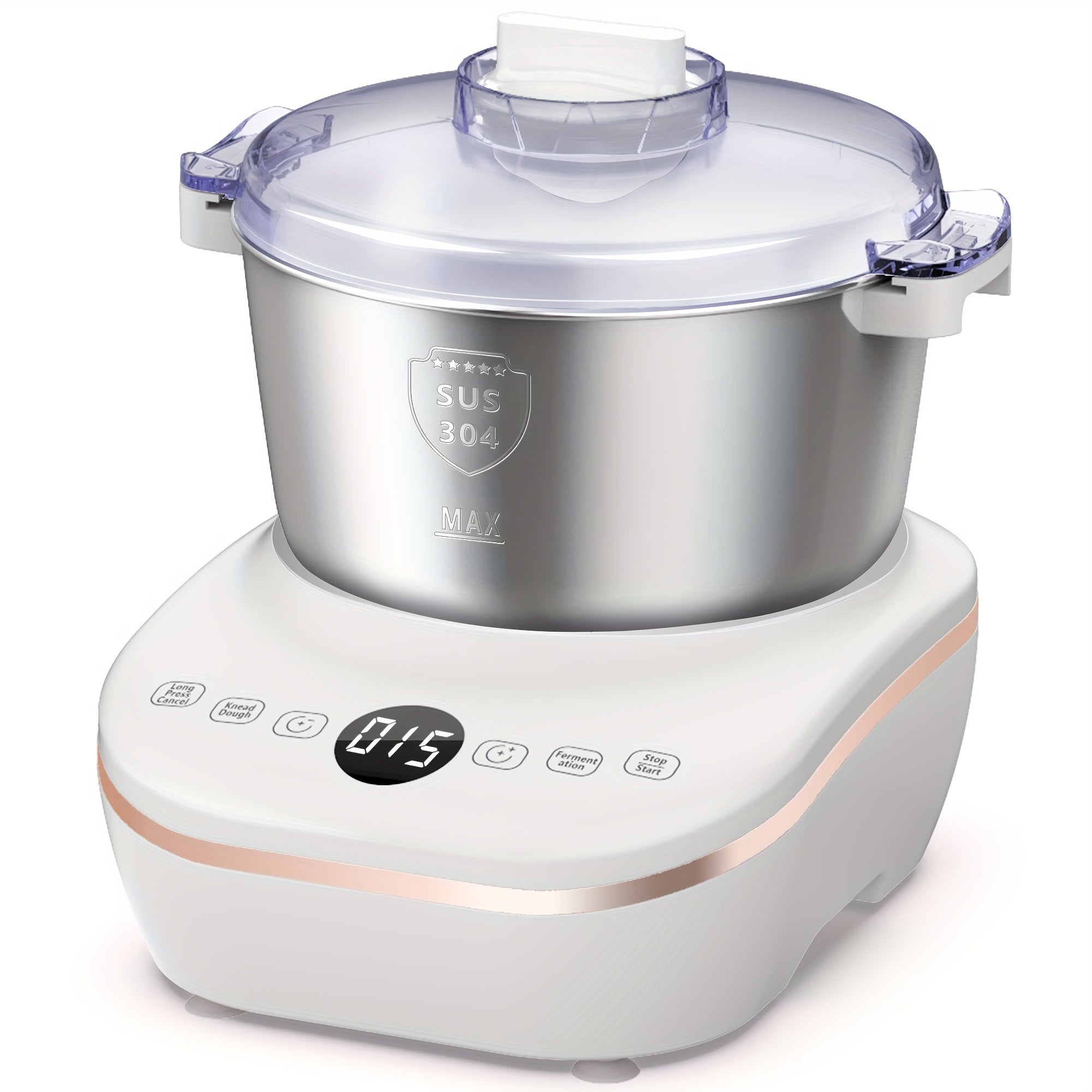 7QT 304 Stainless Steel Electric Dough Maker Constant Temperature Ferment Bread Pizza Cookie Mixer Ideal Gift
