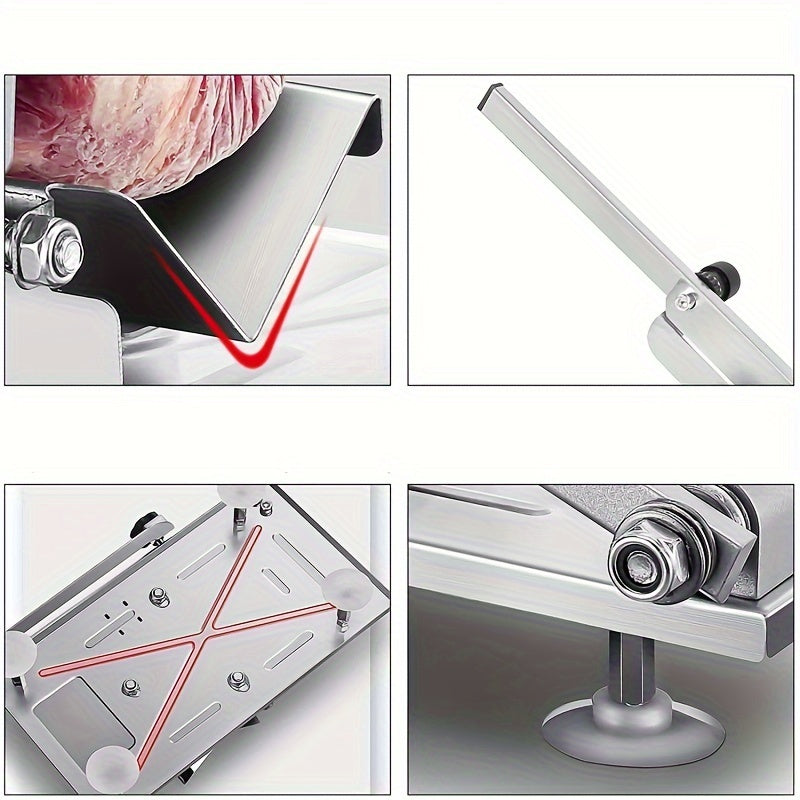 Hook Hanging Adjustable Veggie Fruit Slicer | Multi Use Kitchen Cutting Tool for Meat Fruit Vegetables, Space Saving Kitchen Gadget Accessories