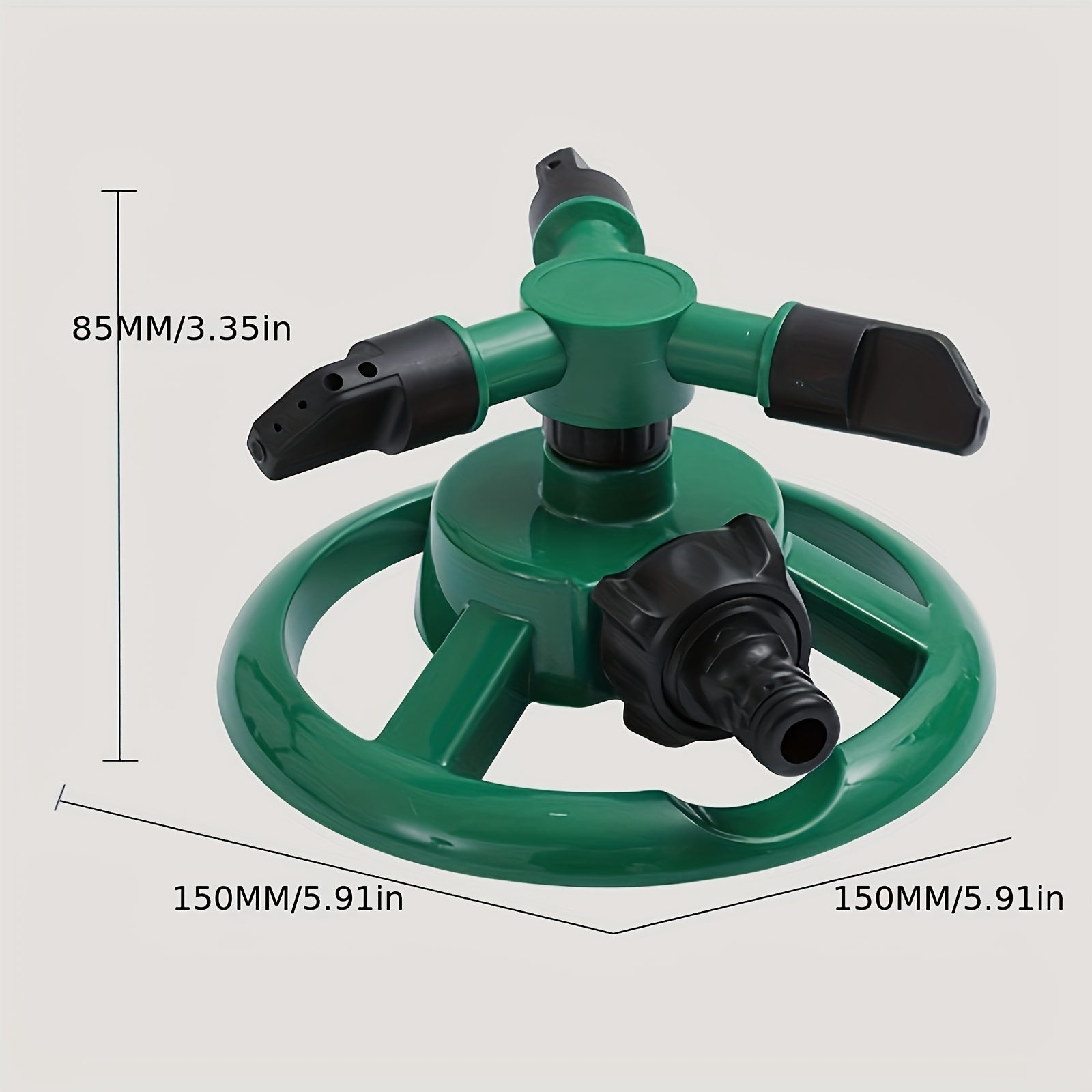 Hangable Storage Design 360° Rotating Garden Sprinkler, 1 or 2 Pack Multipurpose Plastic Yard Irrigation Sprinkler for Outdoor Lawn & Plants