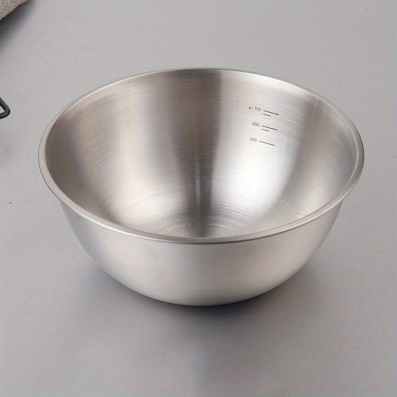Scratch Resistant Stainless Steel Mixing Bowls 3/9Pcs | Great Holiday Baking Gift Kitchen Accessories