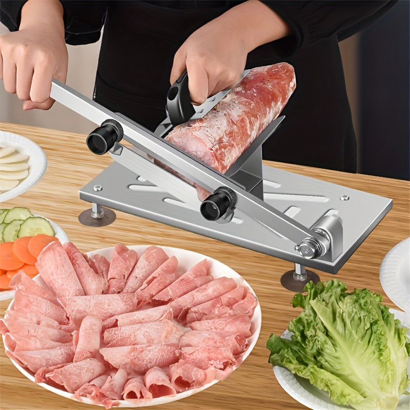 Hook Hanging Adjustable Veggie Fruit Slicer | Multi Use Kitchen Cutting Tool for Meat Fruit Vegetables, Space Saving Kitchen Gadget Accessories