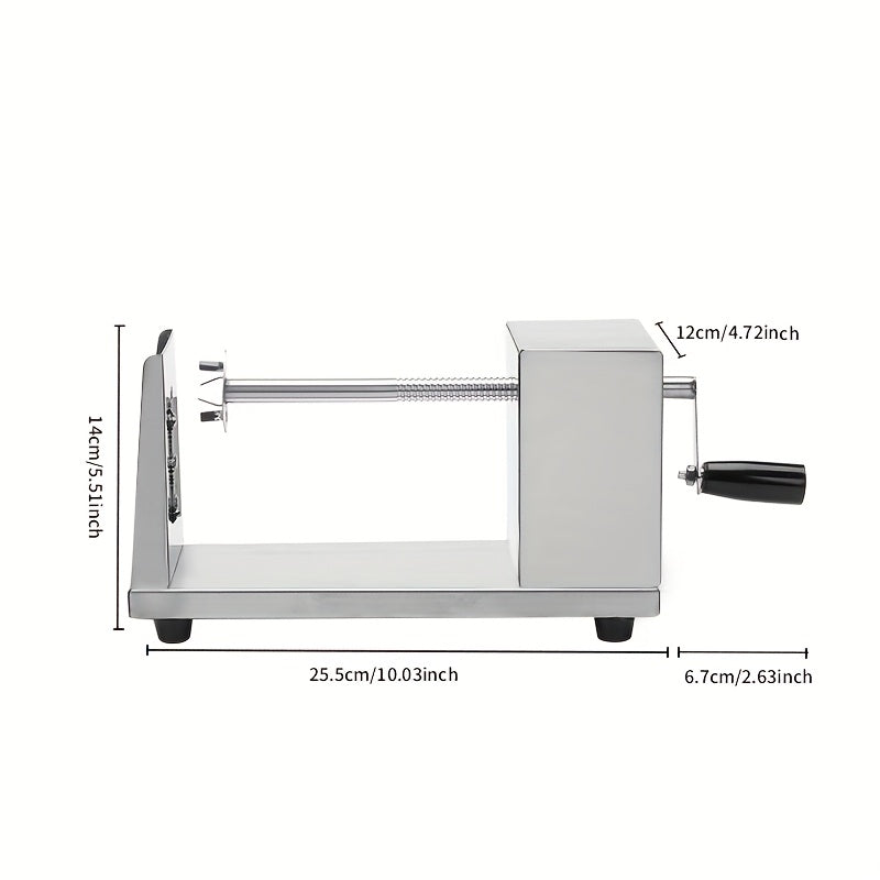 Stainless Steel Spiral Potato Cutter | Handheld Veggie Slicer Perfect for BBQ & Home Kitchen