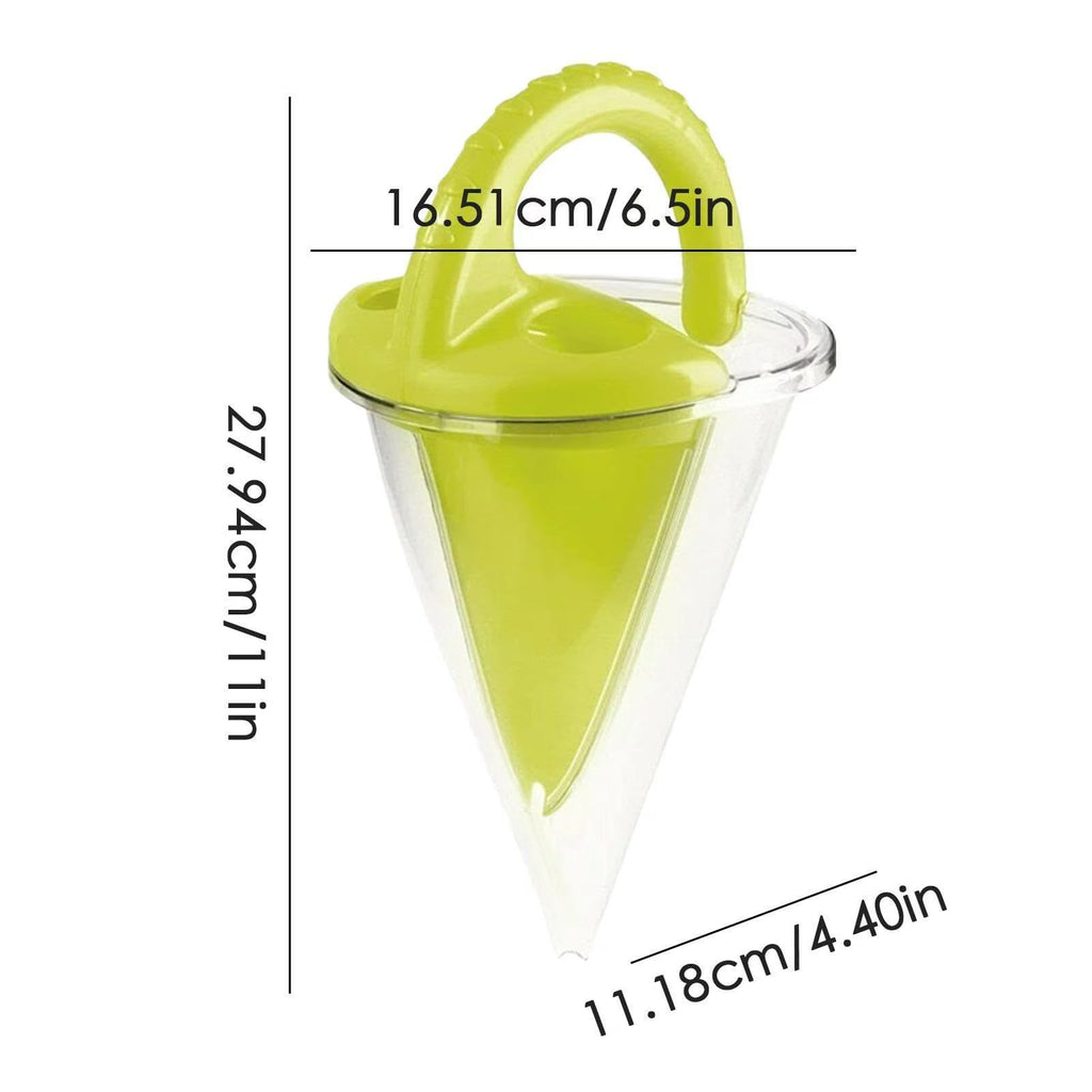 New arrival sand funnel toy with practical anti-spill function. Ideal for beach, garden and outdoor activities. Safe and solid construction, great entertainment for kids of all ages. Must-have summer beach toy for your family!