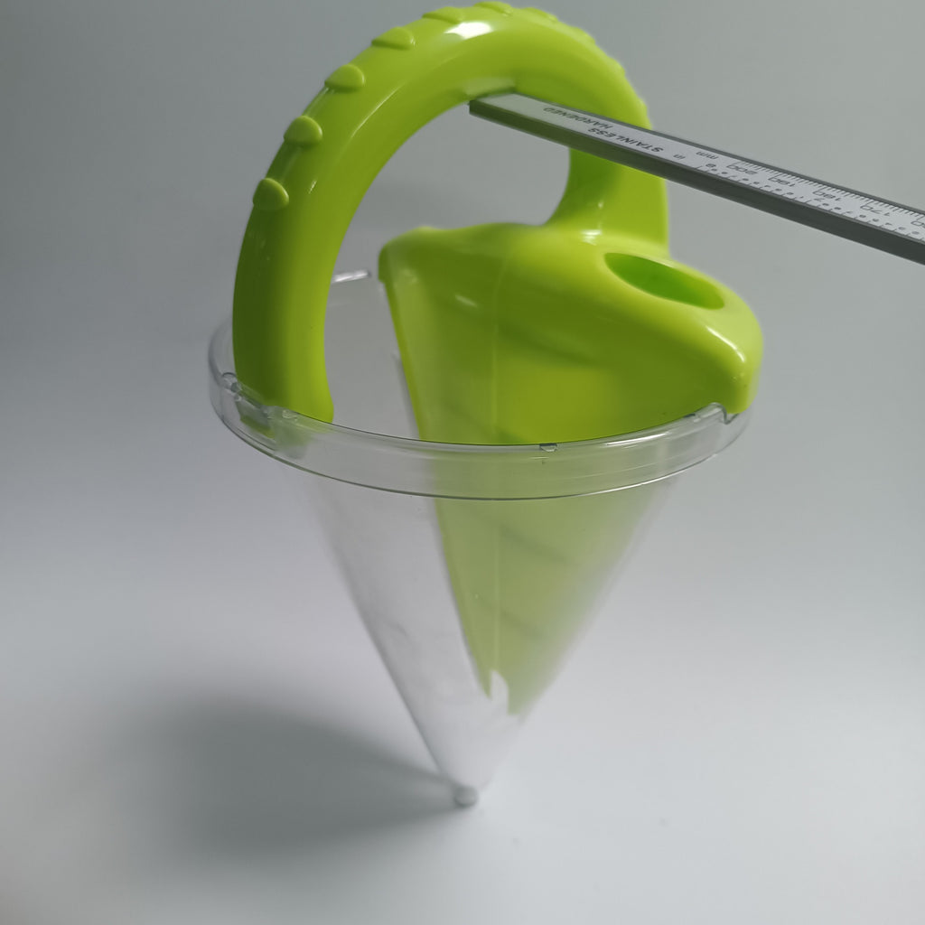 New arrival sand funnel toy with practical anti-spill function. Ideal for beach, garden and outdoor activities. Safe and solid construction, great entertainment for kids of all ages. Must-have summer beach toy for your family!