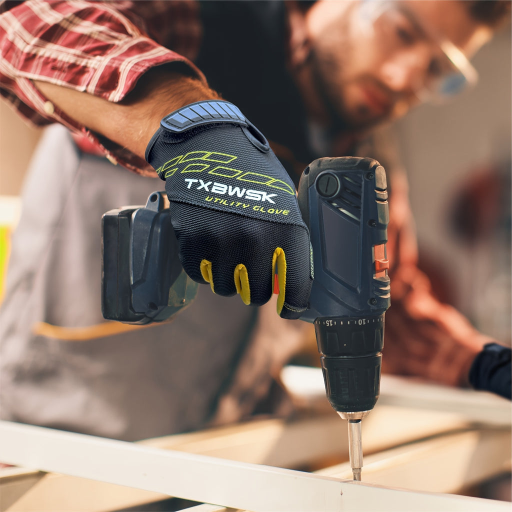Touch Screen Universal Work Gloves for Men & Women | Breathable Mechanic Gardening Outdoor Working Gloves