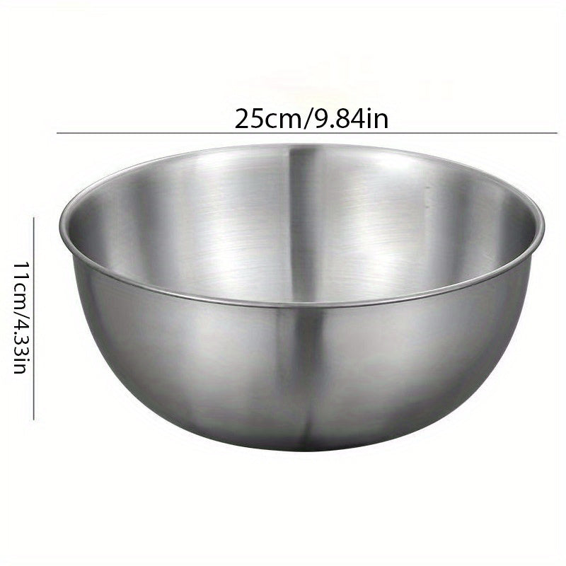 Scratch Resistant Stainless Steel Mixing Bowls 3/9Pcs | Great Holiday Baking Gift Kitchen Accessories