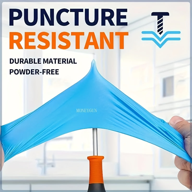 5Mil Latex Free Nitrile Disposable Gloves | Chemical Resistant for Tattoo Cleaning Car Wash, Multiple Pack Sizes Available