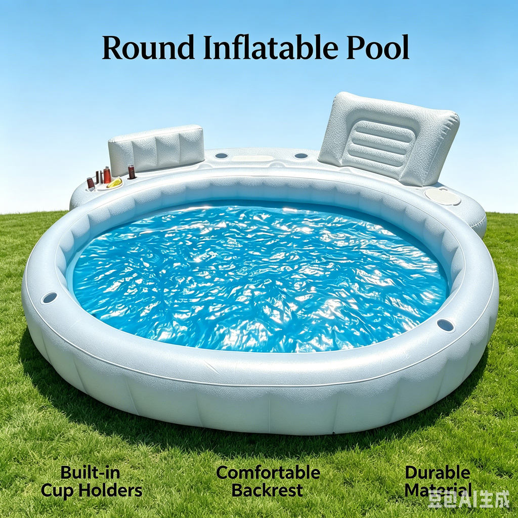 Beat the heat this summer with our premium Round Inflatable Pool!