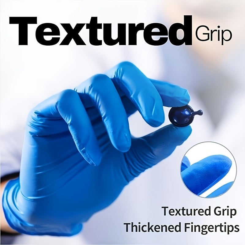 5Mil Latex Free Nitrile Disposable Gloves | Chemical Resistant for Tattoo Cleaning Car Wash, Multiple Pack Sizes Available