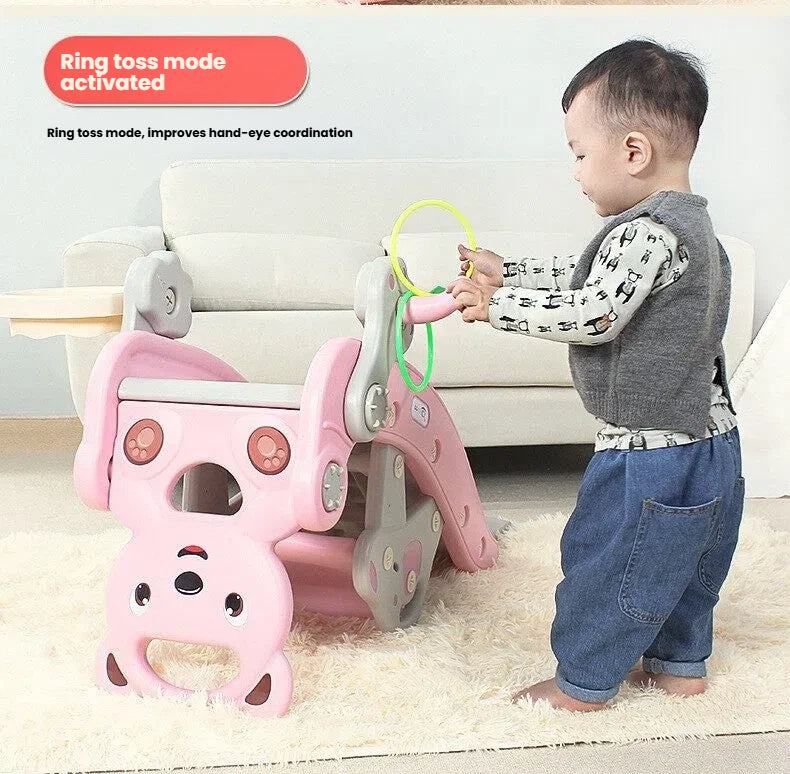 Rocking horse + slide with built-in music. Safe, sturdy and entertaining for toddlers. Ideal birthday present for your kids