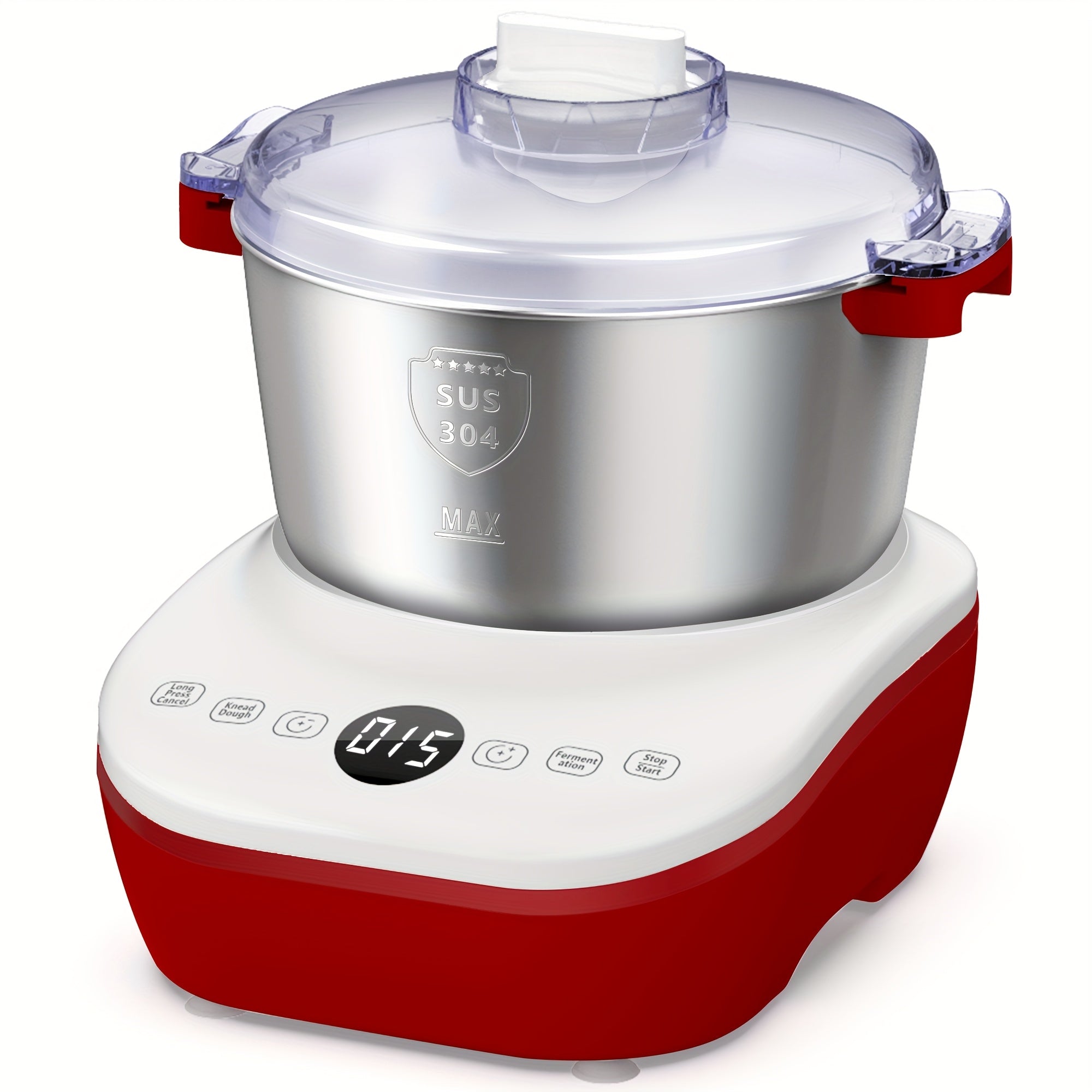 7QT 304 Stainless Steel Electric Dough Maker Constant Temperature Ferment Bread Pizza Cookie Mixer Ideal Gift