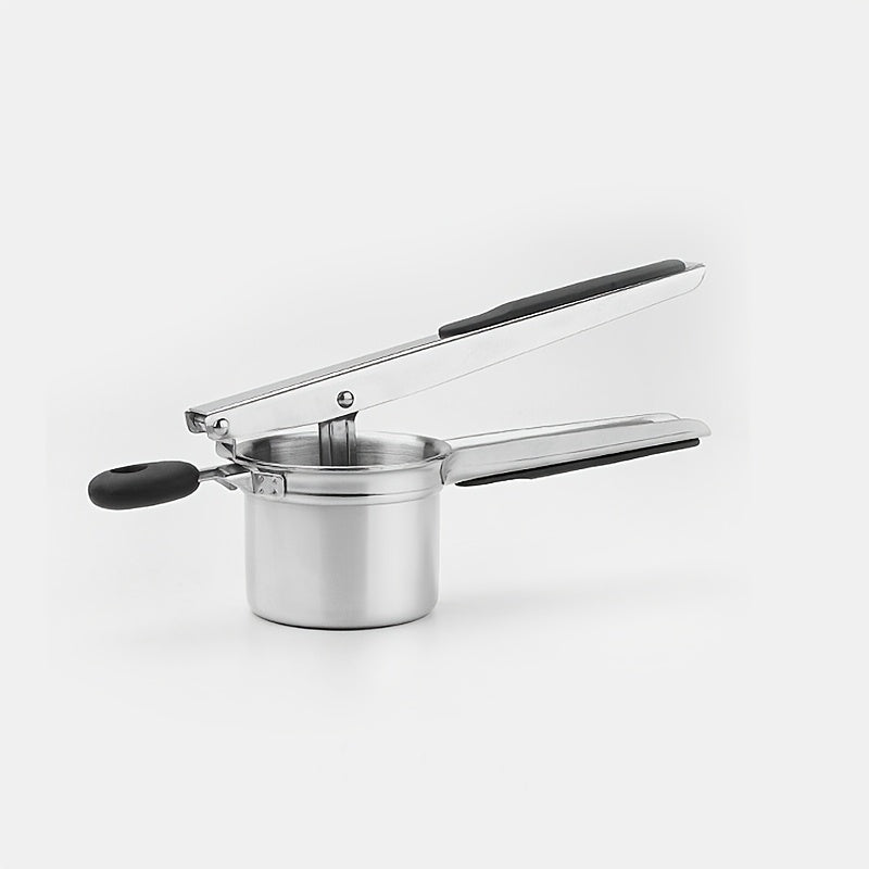 Stainless Steel Potato Ricer with Hanging Hook,3 Interchangeable Discs Heavy Duty Potato Press,Mashed Potato & Spaetzle Maker,Easy Hang Storage Potato Masher for Fluffy Creamy Mashed Potatoes Kitchen Gadget
