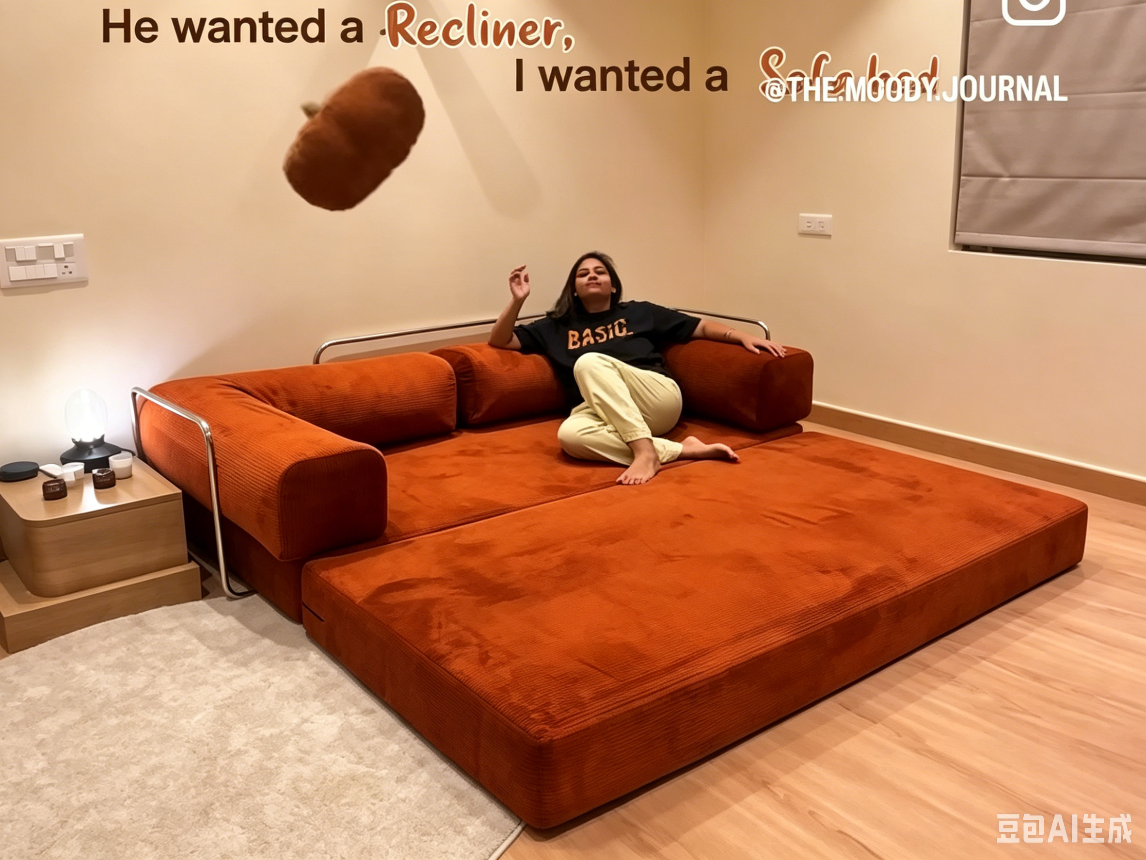 2-in-1 Convertible Corduroy Sofa Bed | No Compromise, All Comfort 🛋️