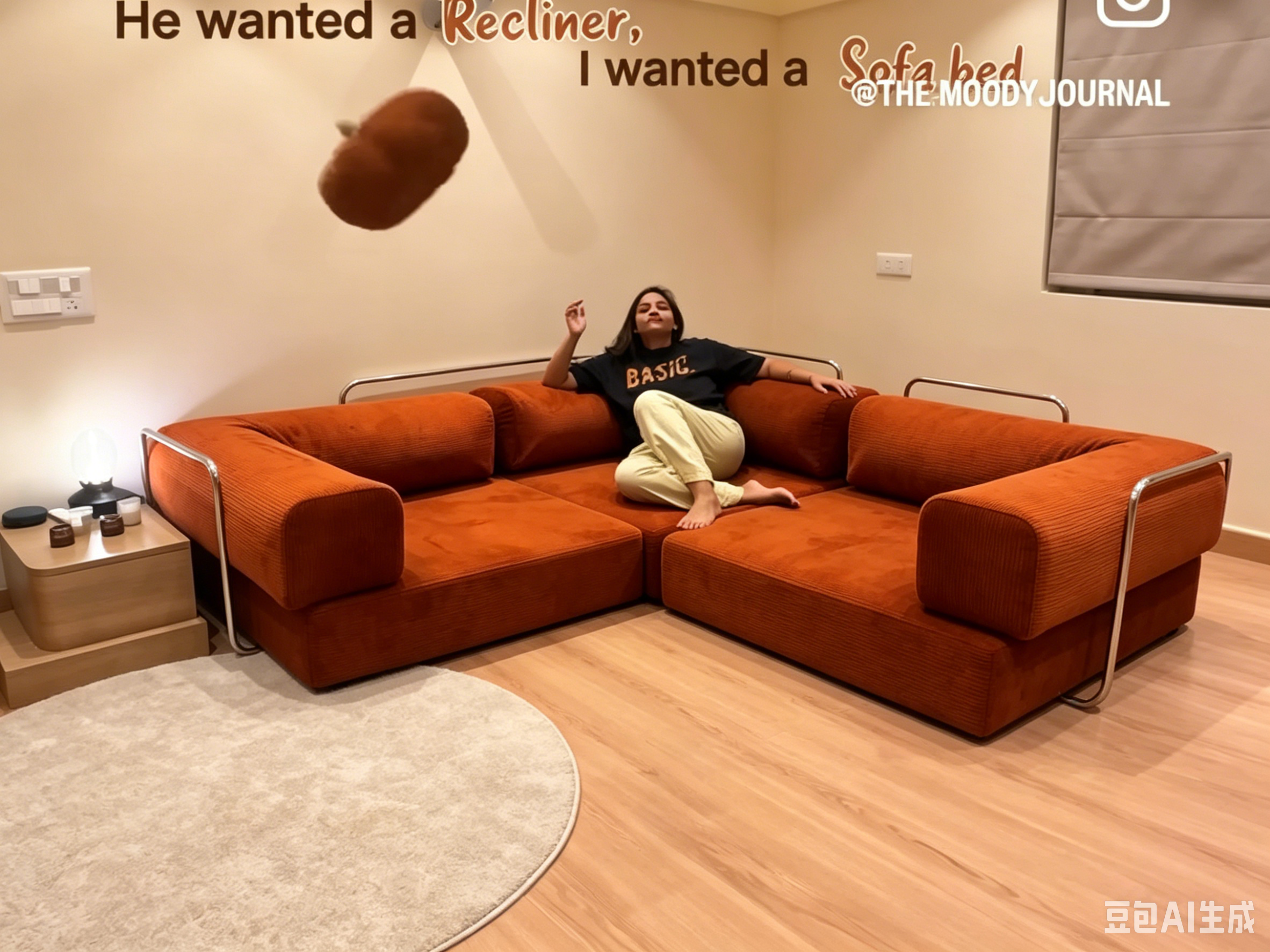 2-in-1 Convertible Corduroy Sofa Bed | No Compromise, All Comfort 🛋️