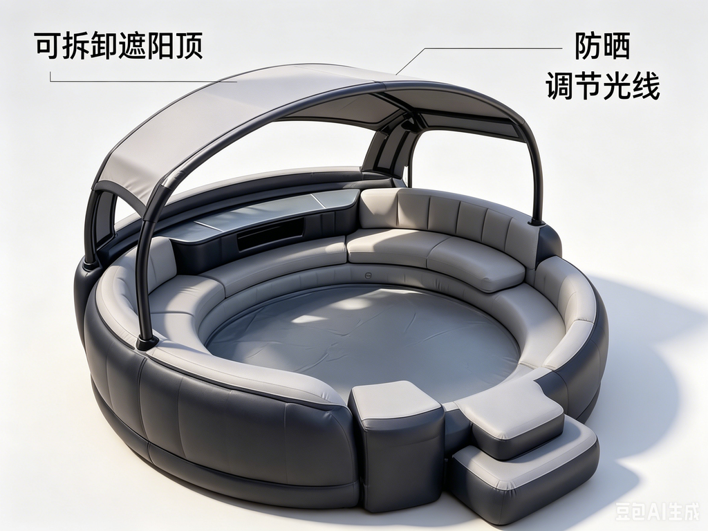 Ultimate Luxury Inflatable Pool with Canopy