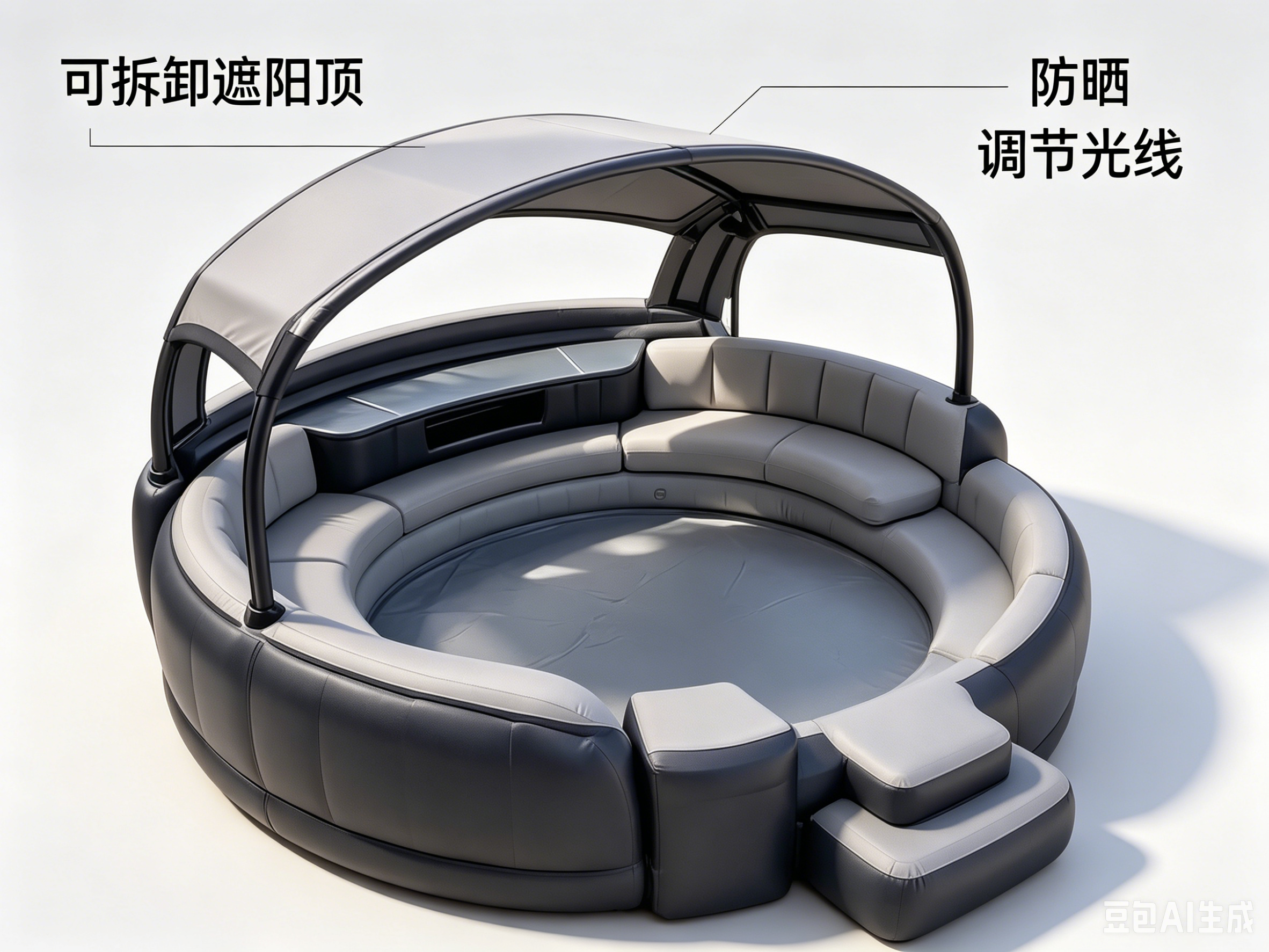 Ultimate Luxury Inflatable Pool with Canopy