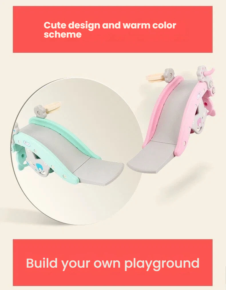 Rocking horse + slide with built-in music. Safe, sturdy and entertaining for toddlers. Ideal birthday present for your kids