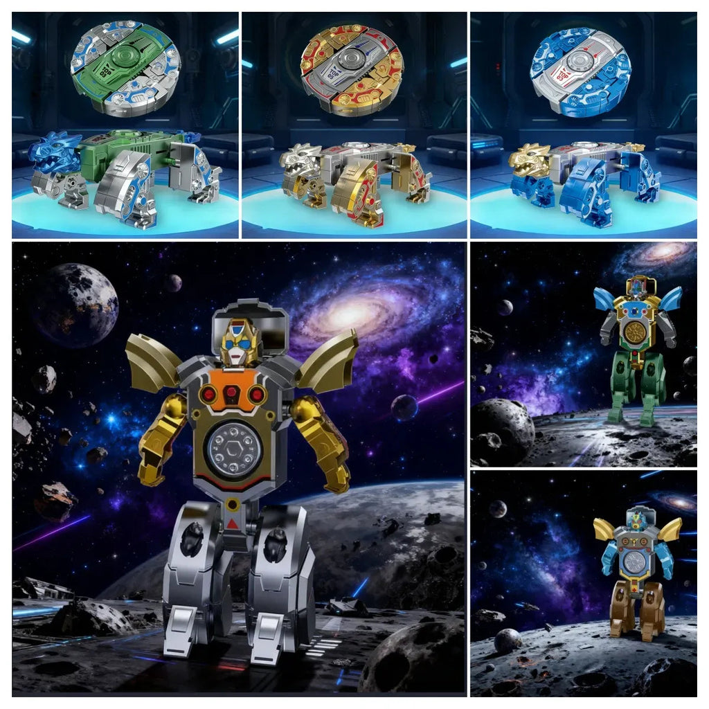Aurelialiving 🦖🤖 Transform Finger Spinner Toy, Mechanical & Dinosaur Dual Editions Available