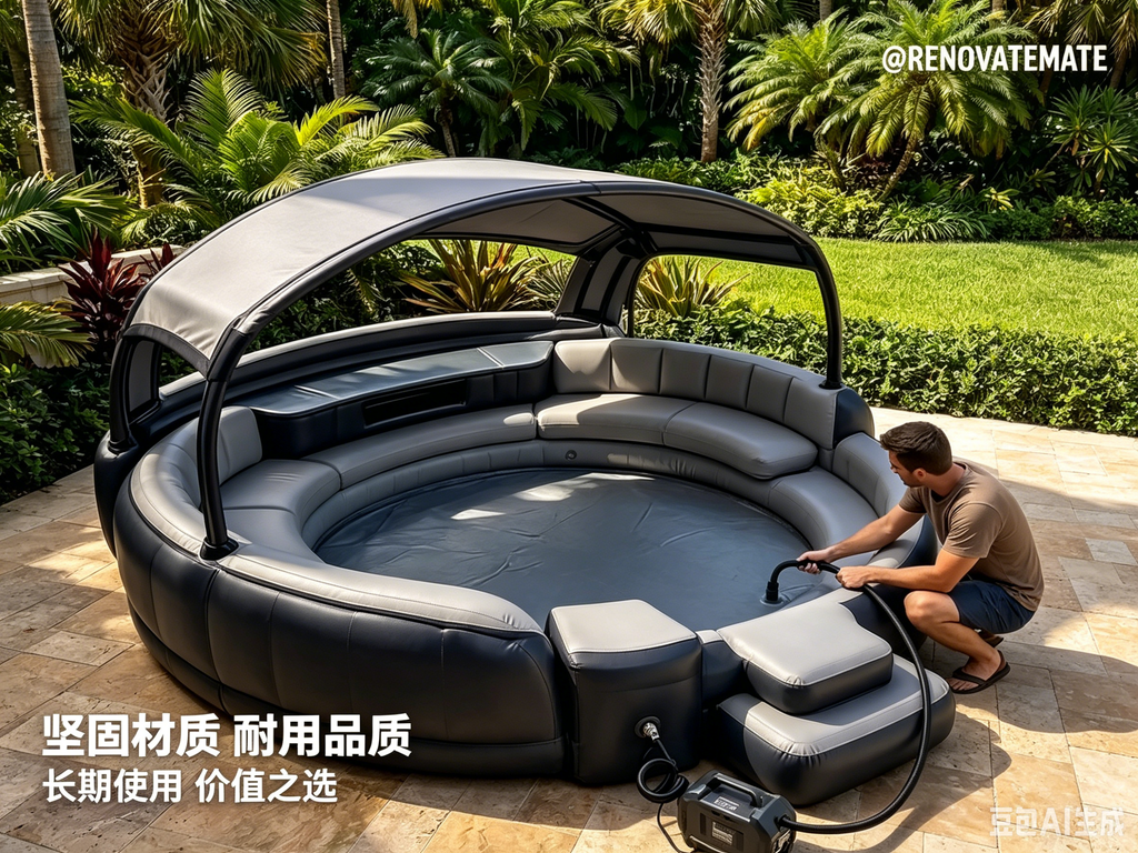 Ultimate Luxury Inflatable Pool with Canopy
