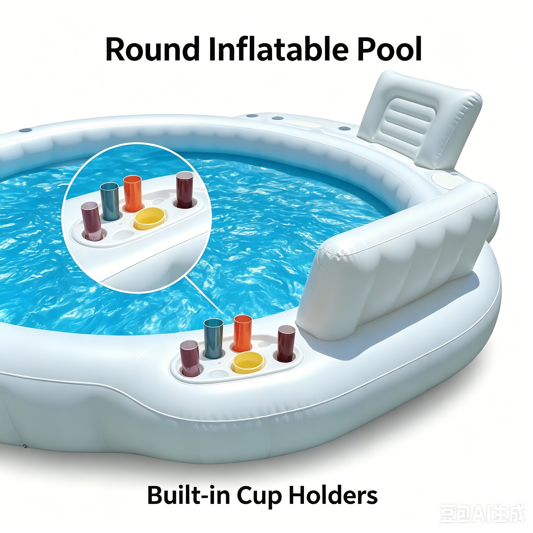 Beat the heat this summer with our premium Round Inflatable Pool!