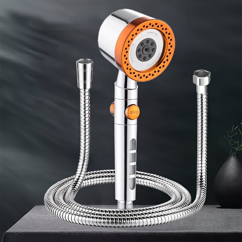 Filtered Handheld Shower Head Set with Shower Hose, 5 Adjustable Spray Settings Built-In Filtration Showerhead, Luxury Bathroom Accessory for Daily Shower Use