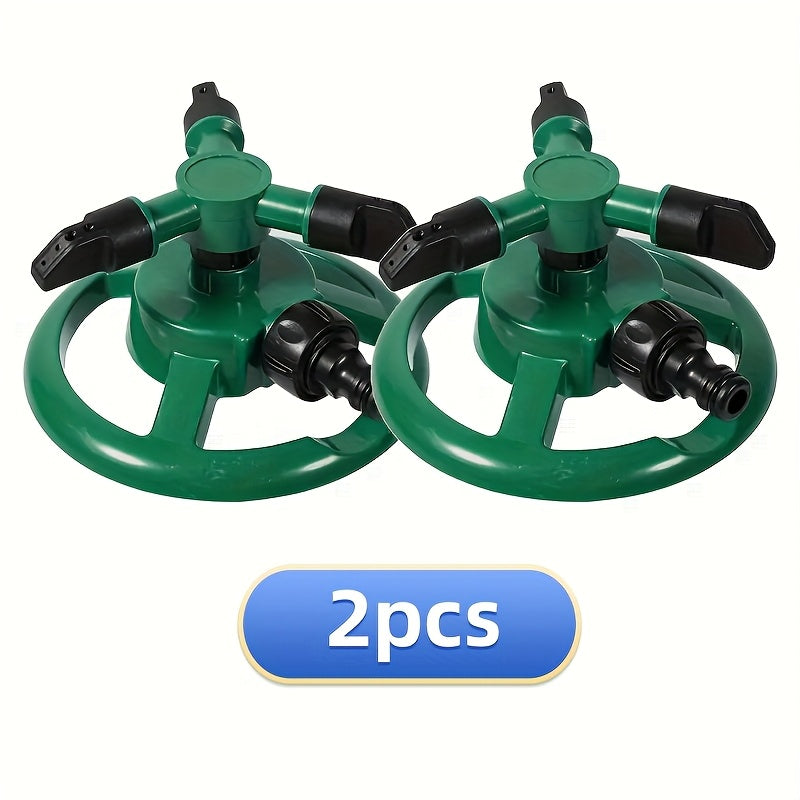 Hangable Storage Design 360° Rotating Garden Sprinkler, 1 or 2 Pack Multipurpose Plastic Yard Irrigation Sprinkler for Outdoor Lawn & Plants