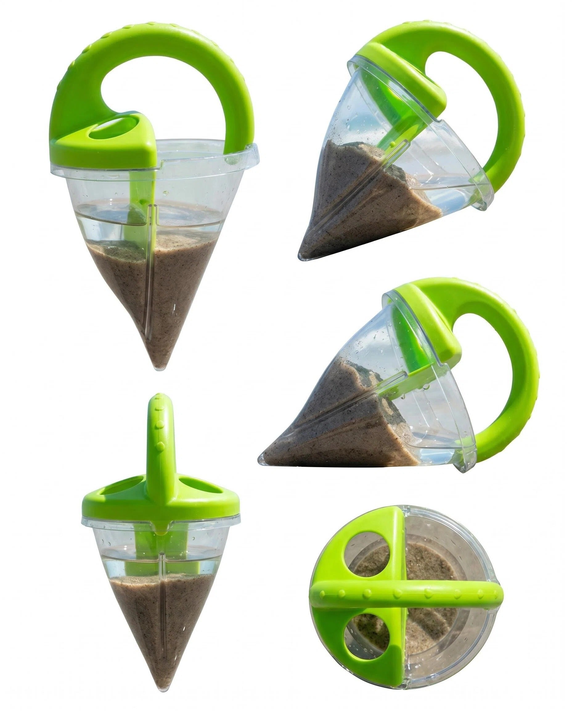 Spiral Sand Separator Funnel Toy for Kids Summer Beach Backyard Sandbox