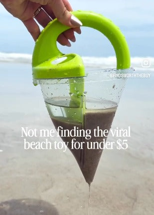 Spiral Sand Separator Funnel Toy for Kids Summer Beach Backyard Sandbox