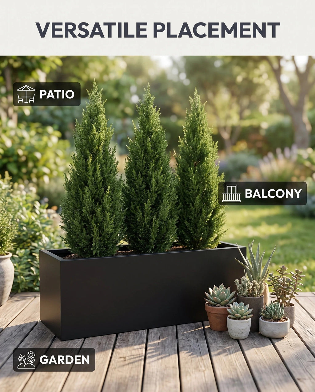 All-in-One Garden Planter & Privacy Screen Outdoor Space Partition Fence