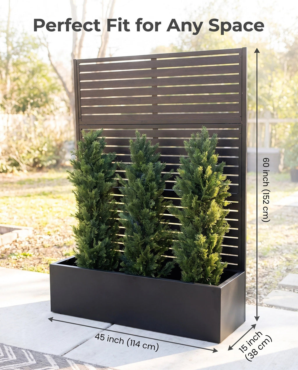 All-in-One Garden Planter & Privacy Screen Outdoor Space Partition Fence