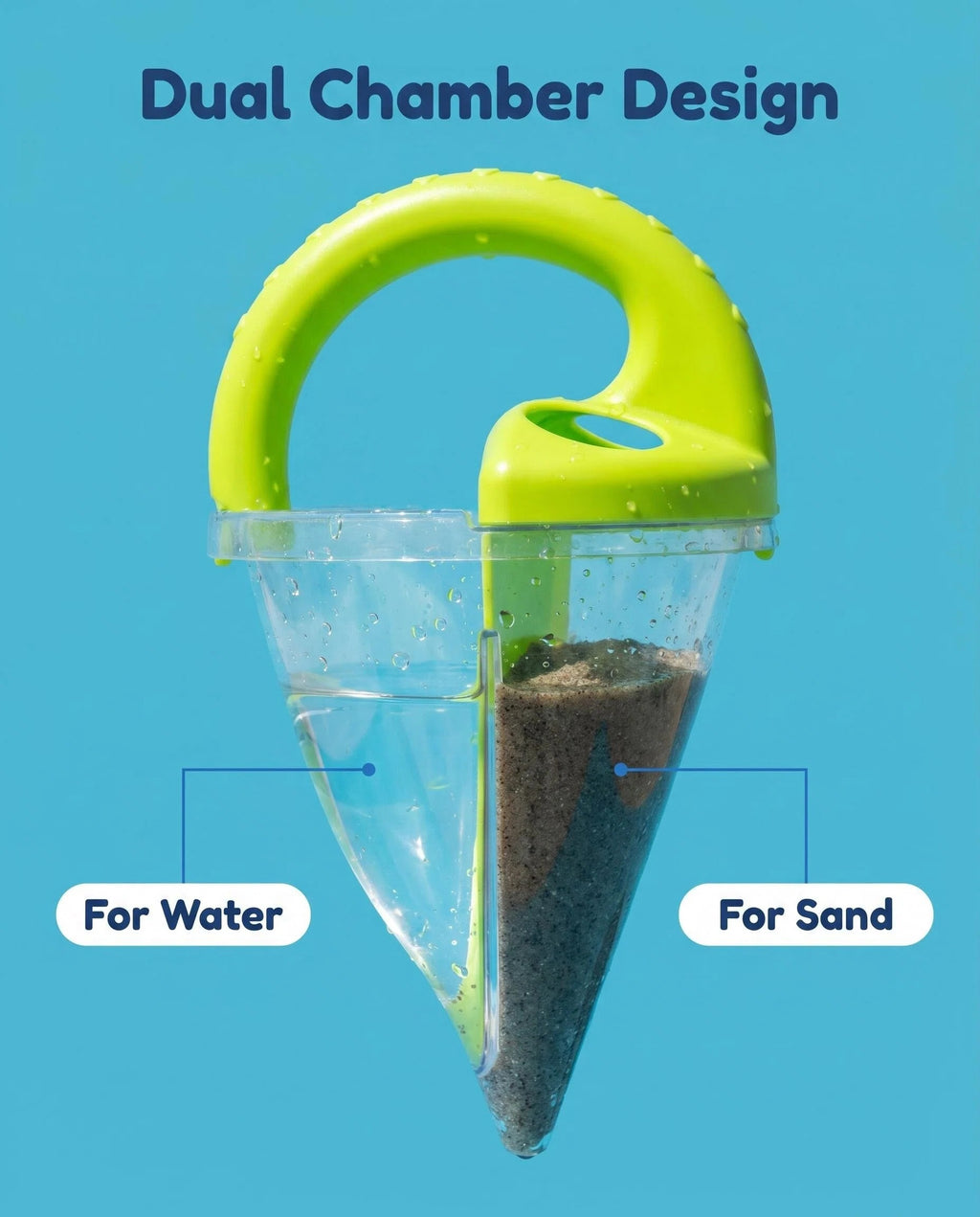 Spiral Sand Separator Funnel Toy for Kids Summer Beach Backyard Sandbox