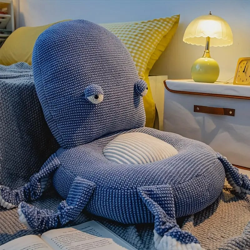 1pc Cute Octopus Placemat - Lazy Sitting Cushion, Living Room Butt Pad, Tatami and Bay Window Floor Mat, Comfortable Playful Design