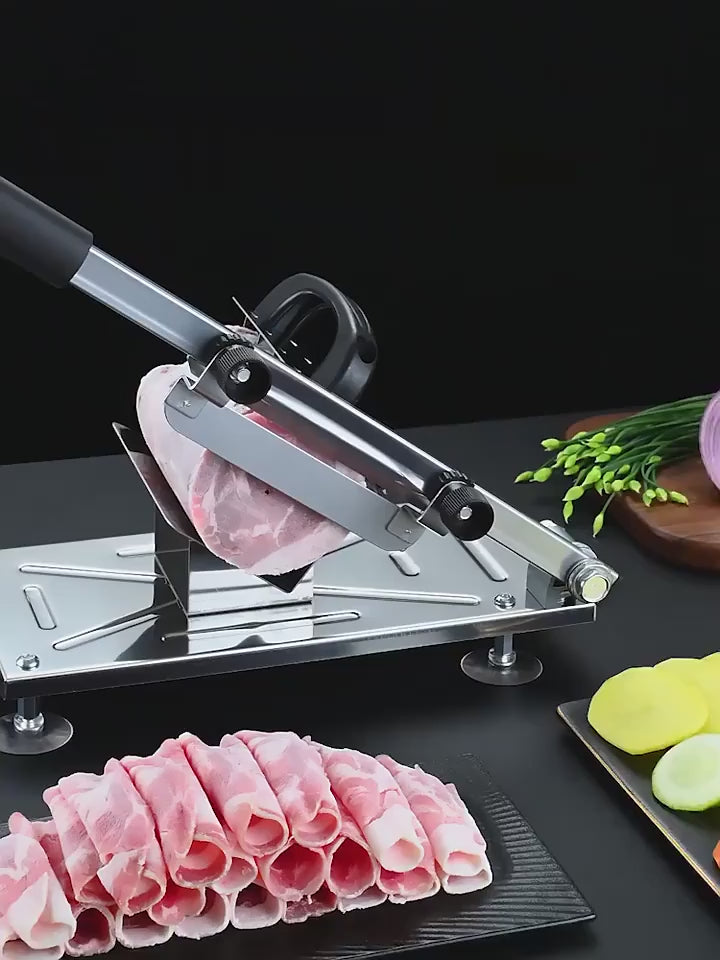 Hook Hanging Adjustable Veggie Fruit Slicer | Multi Use Kitchen Cutting Tool for Meat Fruit Vegetables, Space Saving Kitchen Gadget Accessories