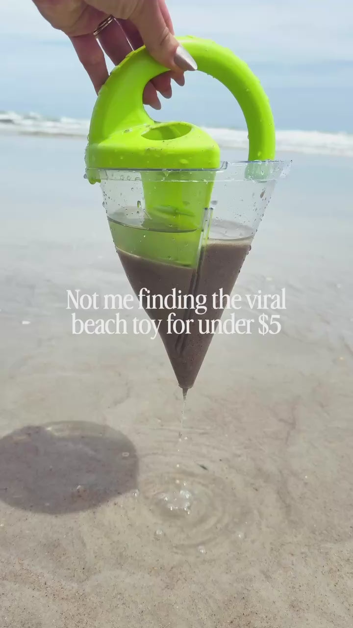 Spiral Sand Separator Funnel Toy for Kids Summer Beach Backyard Sandbox
