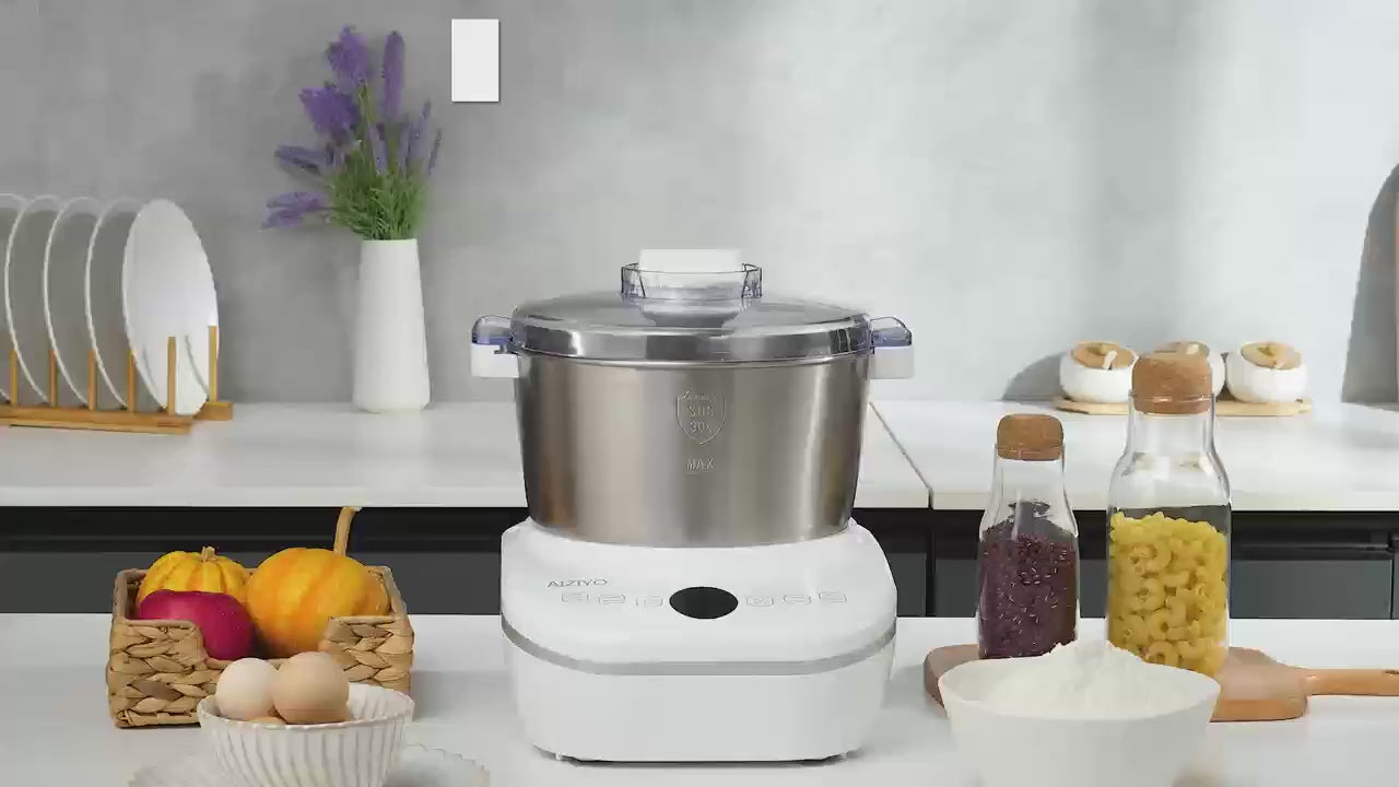 7QT 304 Stainless Steel Electric Dough Maker Constant Temperature Ferment Bread Pizza Cookie Mixer Ideal Gift